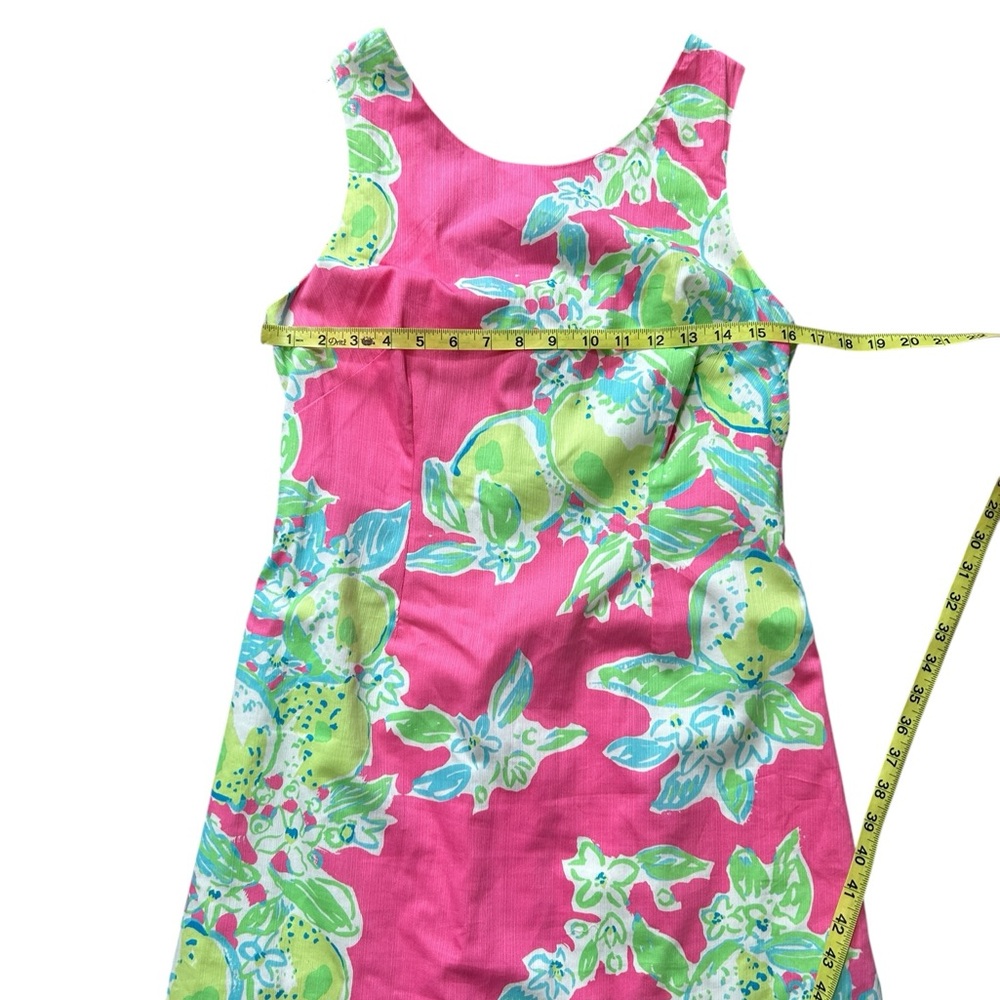 Lilly Pulitzer Delia Shift Mini Dress in Pink Lemonade Print size 6 - Picture 9 of 11